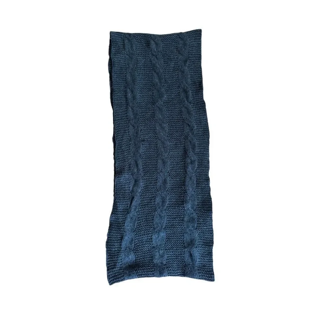 Women's Thick Cable Knit Ribbed Infinity Circle Loop Scarf 100% Acrylic One Size